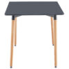 MESA COMEDOR FIJA NORDIKA 120 x 80 CM GRIS / HAYA. - Imagen 3