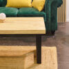 MESA CENTRO ELEVABLE LOFT 120 x 60 CM ROBLE NORDISH/ NEGRO. - Imagen 4