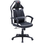 Sillón giratorio regulable en altura Neo Advance. Brazos tapizados. Mecanismo basculante con bloqueo. Cojín lumbar regulable en altura. Bordado decorativo en la parte superior del respaldo. Tejido símil piel. Medidas: 70 x 70 x 115 - 125 cm.
