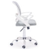 SILLA DE ESCRITORIO GIRATORIA MODELO BRISA GRIS / ESTRUCTURA BLANCA - Imagen 2