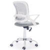 SILLA DE ESCRITORIO GIRATORIA MODELO BRISA GRIS / ESTRUCTURA BLANCA - Imagen 3
