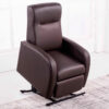 Sillón relax modelo Trade. Sillón relax mecanismo eléctrico. Accionado por mando. Función extensión y levantapersonas. Símil piel chocolate.