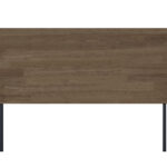 Cabecero cama INDUSTRIAL 100. Madera roble american. Patas metálicas en color negro. Medidas: 100 x 36 x 125 cm.