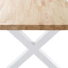 MESA COMEDOR FIJA X-LOFT 160 x 90 CM  ROBLE NORDISH / BLANCO. - Imagen 3