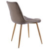 SILLA COMEDOR MARLENE SIMIL PIEL TOPO / OAK - Imagen 2