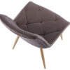 SILLA COMEDOR MARLENE SIMIL PIEL TOPO / OAK - Imagen 3