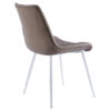 SILLA COMEDOR MARLENE SIMIL PIEL TOPO / BLANCO - Imagen 2