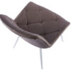 SILLA COMEDOR MARLENE SIMIL PIEL TOPO / BLANCO - Imagen 3