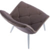 SILLA COMEDOR MARLENE SIMIL PIEL TOPO / CROMO - Imagen 3