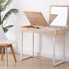 MESA / TOCADOR CON ESPEJO PRETTY 100 x 50 CM NORDISH / BLANCO. - Imagen 3
