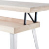 MESA CENTRO ELEVABLE BERG 120 x 60 CM ROBLE NORDISH / BLANCO. - Imagen 5
