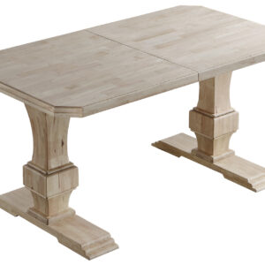Mesa comedor extensible en madera. Diseño colonial. Tapa y extensibles en madera de roble. Patas en madera de roble. Posibilidad de extensión a 200 y 240 cm. Medidas: 160 - 200 - 240 x 90 x 79 cm.