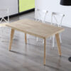 MESA COMEDOR FIJA GENOVA 150 x 90 CM MADERA ROBLE NORDISH - Imagen 2