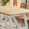 MESA COMEDOR FIJA KRAFT 160 	x 100 CM NORDISH / BLANCO. - Imagen 2