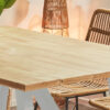 MESA COMEDOR FIJA KRAFT 160 	x 100 CM NORDISH / BLANCO. - Imagen 4