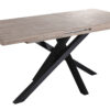 MESA COMEDOR EXTENSIBLE XENA 140 - 180 - 220 x 90 CM  ROBLE HONEY / NEGRO. - Imagen 2