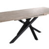 MESA COMEDOR EXTENSIBLE XENA 140 - 180 - 220 x 90 CM  ROBLE HONEY / NEGRO. - Imagen 3