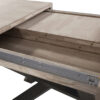 MESA COMEDOR EXTENSIBLE XENA 140 - 180 - 220 x 90 CM  ROBLE HONEY / NEGRO. - Imagen 4