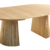 MESA COMEDOR REDONDA EXTENSIBLE KEANU 120 - 160 - 200 x 120 CM OAK. - Imagen 2