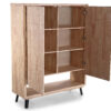 CONSOLA ALTA BERG 120 x 40 CM ROBLE NORDISH / NEGRO. - Imagen 2