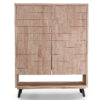 CONSOLA ALTA BERG 120 x 40 CM ROBLE NORDISH / NEGRO. - Imagen 3