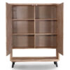 CONSOLA ALTA BERG 120 x 40 CM ROBLE NORDISH / NEGRO. - Imagen 4