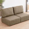MODULO CON RESPALDO 90 X 93 CM SOFÁ MODULAR MOU TEJIDO BEIGE. - Imagen 3