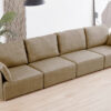 MODULO CON RESPALDO 90 X 93 CM SOFÁ MODULAR MOU TEJIDO BEIGE. - Imagen 5