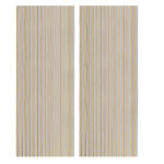 Panel acústico decorativo con aislante PET en color gris claro. Reduce el eco y la reverberación  + info. Favorece el equilibrio natural del sonido. MDF y poliester de alta densidad. Color nordish. Medidas: 60 x 2