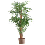 Acabados naturales. PVC alta calidad. Alto 150 cm. Cesto esparto cubremacetas opcional ( Ref: 0708250020000 ).