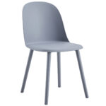 Silla multiusos para uso interior / exterior. Polipropileno alta resistencia. Tratamiento anti UV. Color gris. Medidas: 45 x 55