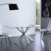 MESA COMEDOR FIJA CROSS 160 x 90 CM  BLANCO. - Imagen 2
