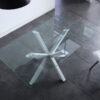 MESA COMEDOR FIJA CROSS 160 x 90 CM  BLANCO. - Imagen 3