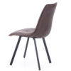 SILLA COMEDOR DIAMOND TEJIDO CHOCOLATE VINTAGE - Imagen 2